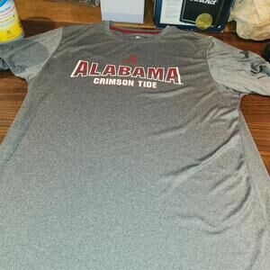 Colosseum T-Shirt Men's XL Gray Polyester Round Neck Alabama Crimson Tide